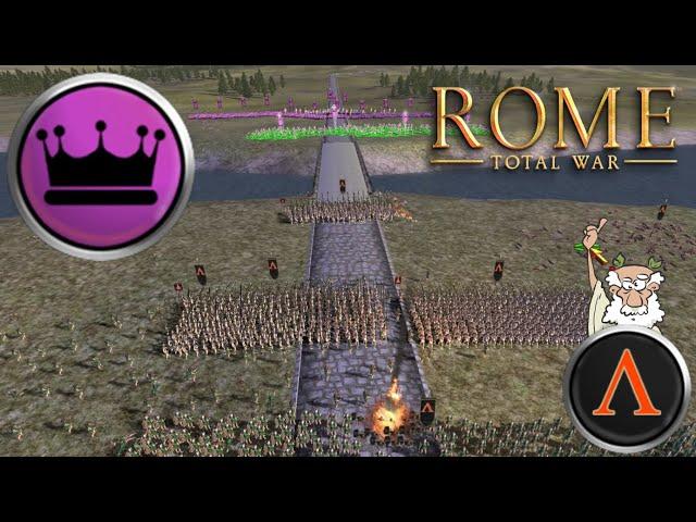 Can A Smaller Macedonian Army Hold a Bridge Against Parthian Army in OG Rome: Total War?