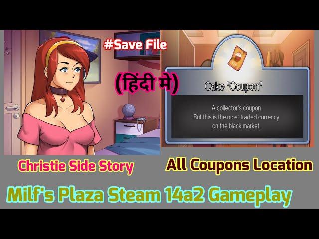 Milf's Plaza Steam 14a2 Gameplay | All Coupons Location | Explain in Hindi