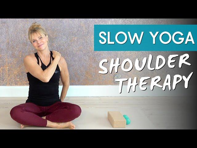 40 Minutes Yoga Therapy for Shoulders. Just Yoga with Rie