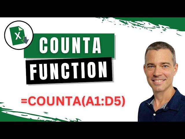 How to Use The Excel COUNTA Function | Beginners Tutorial