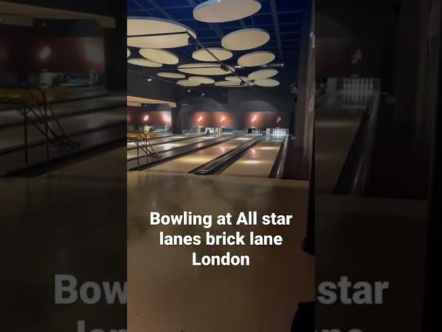 Things to do in London - bowling at all star lanes Brick Lane London #shorts #bowling #london