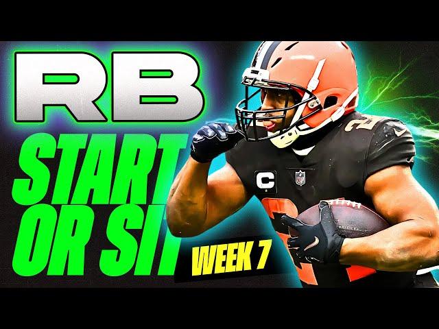  WEEK 7 RB MUST Start/Sit Analysis!  | 2024 Fantasy Football Advice