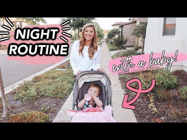 REALISTIC NIGHT TIME ROUTINE WITH A BABY! | LIFE OF MADDY VLOGS