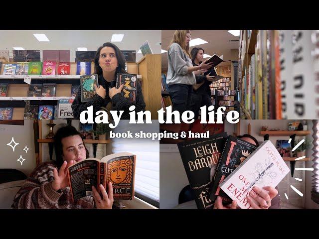  day in the life  *buying 30+ books, shopping at target & half price books, feat. chaos*