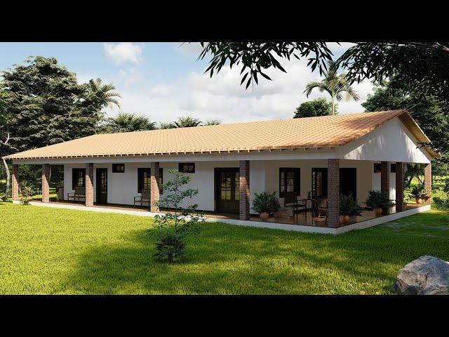 CASA CAMPESTRE DE 11 X 16 METROS