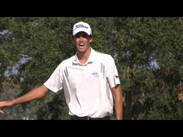 Chesson Hadley makes the par of the day at The RSM Classic