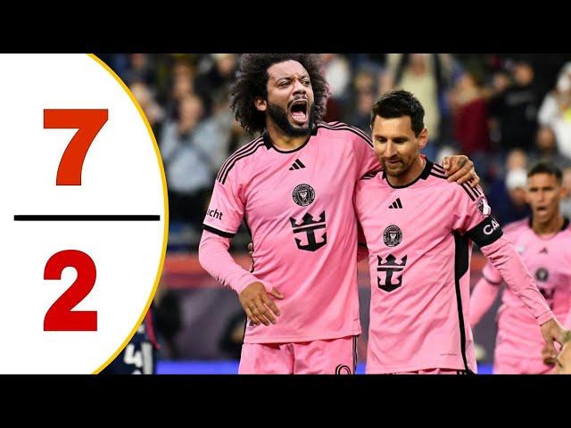 Messi Hattrick +90Inter Miami vs Cincinatte 7-2- Marcello Debut - All Goals & Highlights - 2025