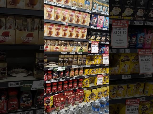 Price of Coffee at Spar, Durban, South Africa 