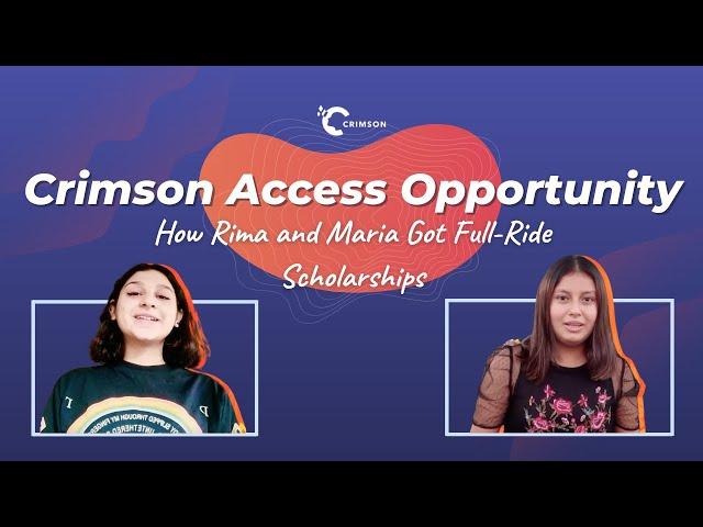 How Rima and Maria Got Full-Ride Scholarships to Bowdoin & Smith with Crimson Access Opportunity