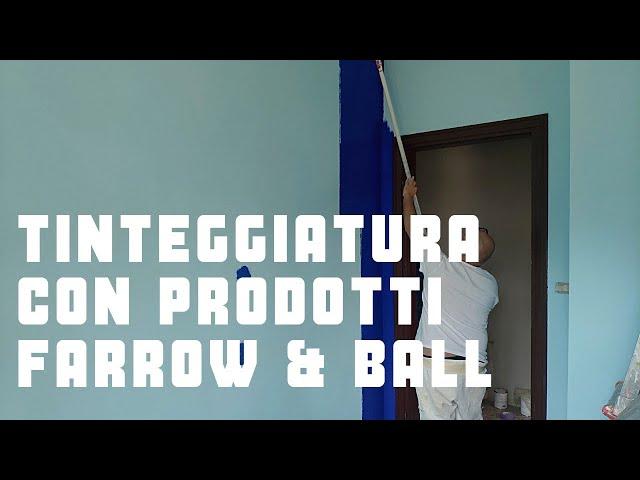 Tinteggiatura a rullo con prodotti Farrow & Ball. 1) Preparazione alla tinteggiatura