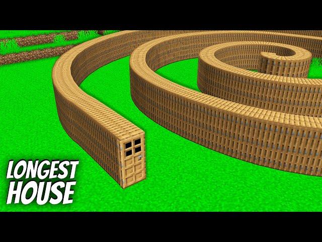 I found a SPIRAL DOOR in Minecraft ! What's INSIDE the LONGEST DOOR ?