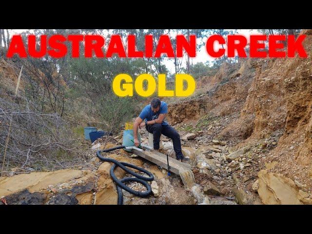 GOLD PROSPECTING AUSTRALIAN CREEK GOLD