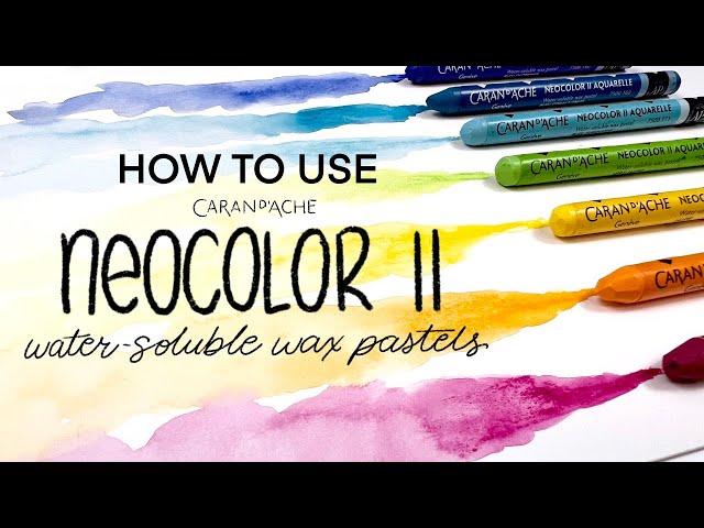 How To Use Caran D'ache NEOCOLOR ll Watercolour Pastels