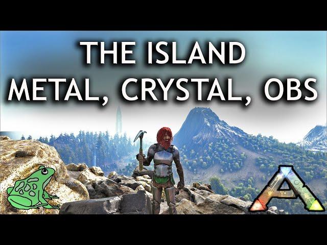 The Island Metal Locations and Crystal and Obsidian - Ark Survival Evolved