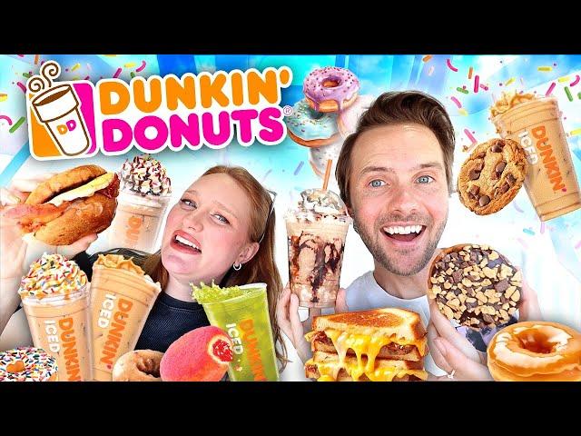 Tasting VIRAL Celebrity Foods! DUNKIN’ DONUTS Summer Menu!!!