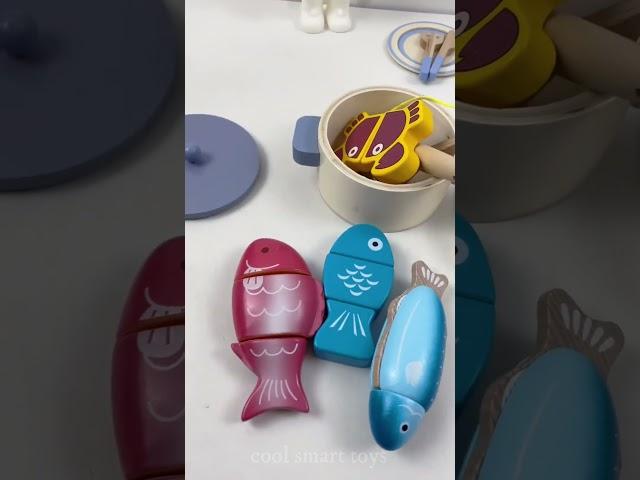 Realistic wooden fish  Toys #shorts 