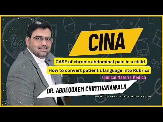 CINA - Case of severe abdominal pain relieved | Patient's language in Rubrics | Dr. Abdequaem