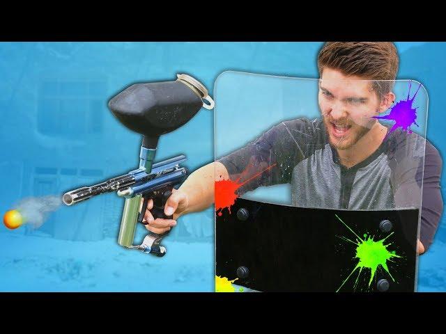 Riot Shield Paintball Battle!!