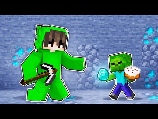 Playing Minecraft as a HELPFUL Zombie!