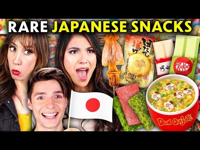 Americans Try Rare Japanese Snacks From Don Quijote!