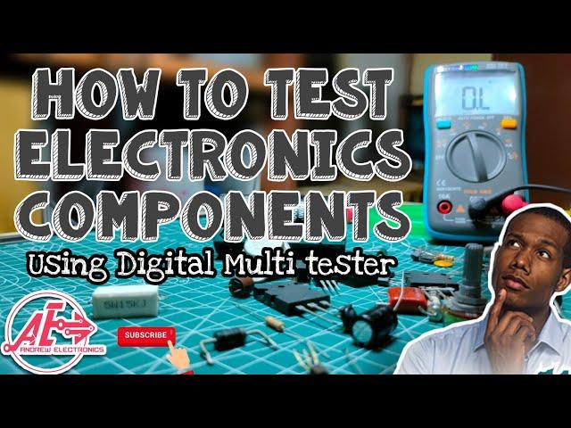 How to Test Electronics Components Using Digital Tester |Tagalog