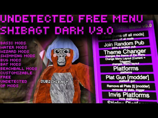 THIS FREE MOD MENU IS UNDETECTED AND OP! | SHIBAGT DARK V9.0 | GORILLA TAG CHEATS