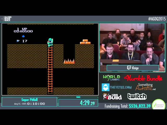 Awesome Games Done Quick 2015 - Part 121 - Super Pitfall by Klaige