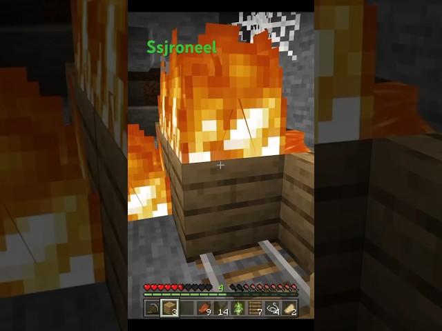 Did you know wood is flammable in #minecraft #gaming