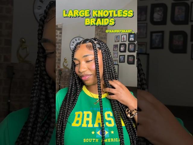 Large Knotless Braids