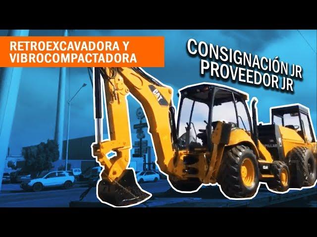 Venta de maquinaria de segunda mano | Retroexcavadora y vibrocompactador