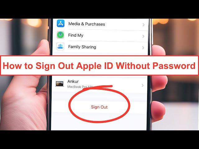 How to Sign out Apple ID without password - iPhone iPad - 2024