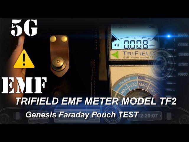 TRIFIELD RADIATION 5G EMF METER TEST - SURVIVAL FARADAY BAG - BEST EMF DETECTOR 2021