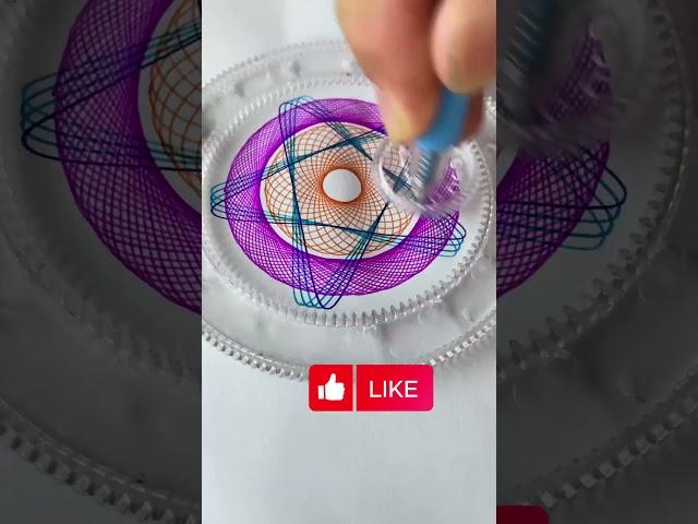 What does this pattern resemble?Design Ruler Small ruler, big wisdom⭕⭕⭕#spirograph #art#relaxing