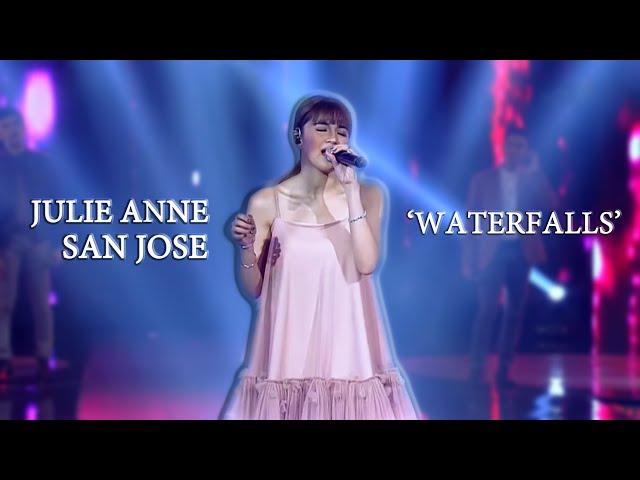 Julie Anne San Jose showcasing her versatility in her 'Waterfalls' performance