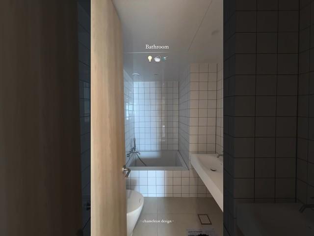 Bathroom  150각 타일로 마감한 아기자기 욕실⠀#욕실인테리어 #욕실디자인 #모자이크타일 #욕실타일