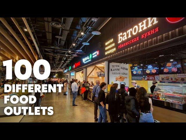 Russia's LARGEST Food Court Full Tour and Walkaround