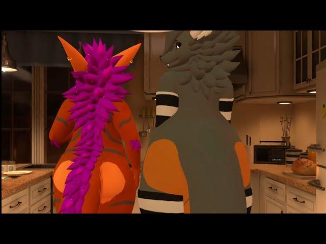 2 fat furs 1 kitchen