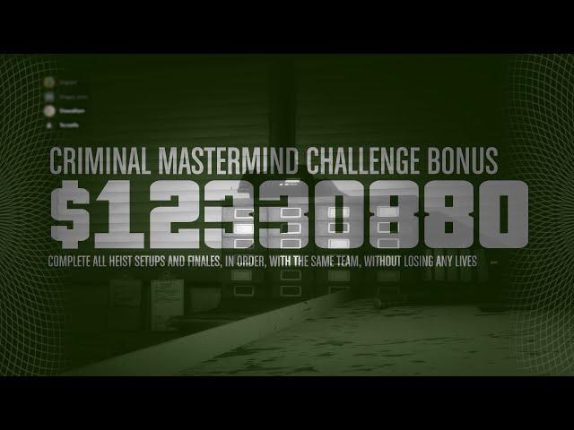 GTA Online: Criminal Mastermind Challenge