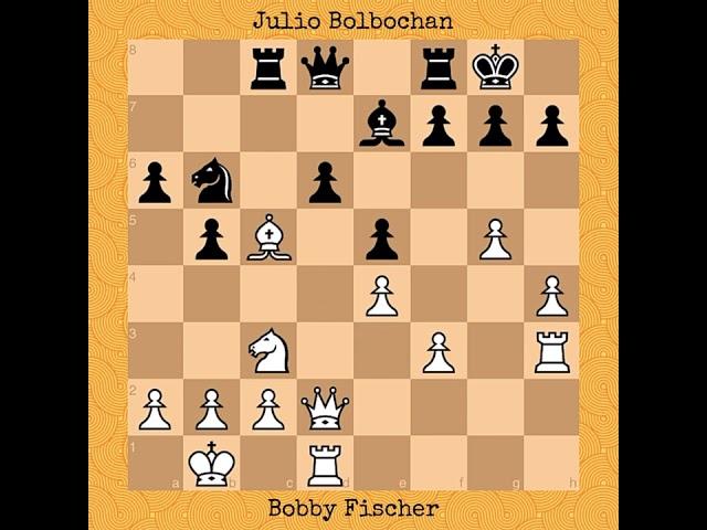 Bobby Fischer vs Julio Bolbochan | Stockholm Interzonal (1962) #chess