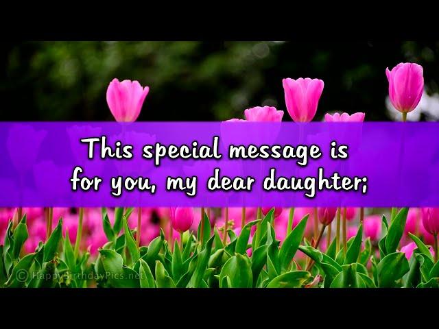 Birthday Message for Daughter - Happy Birthday