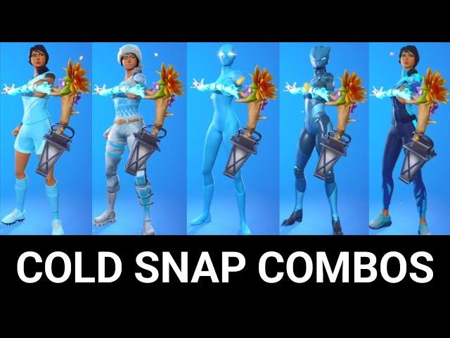 The Best TRYHARD Cold Snap Pickaxe Combos in Fortnite!