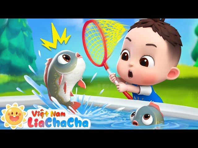  1 2 3 4 5, cùng đi câu cá nào | Lia và Chacha đi câu cá | LiaChaCha - Ca Nhạc Thiếu Nhi Việt Nam