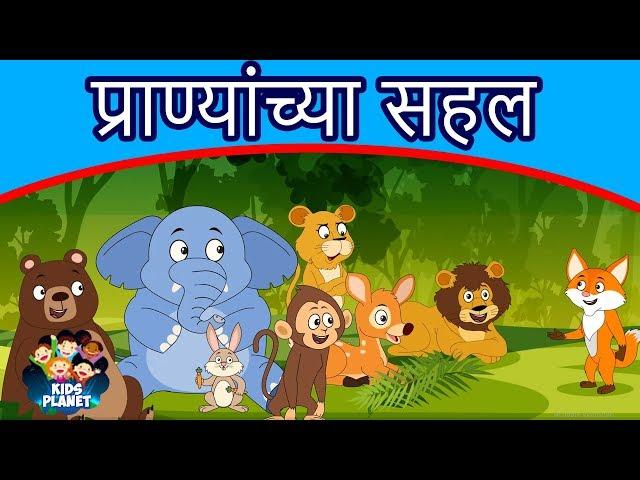 प्राण्यांच्या सहल - Marathi Goshti गोष्टी | Chan Chan Goshti | Marathi Story | Ajibaicha Goshti