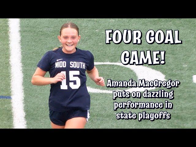 Middletown South 4 Colts Neck 0 | CJ Group 3 Quarterfinal | Amanda MacGregor 4 Goals!