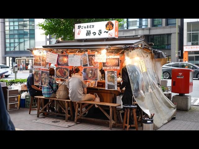 Japanese Ystai Street food stall vendor Hakata, Fukuoka, run by a chef born and raised in Kagoshima