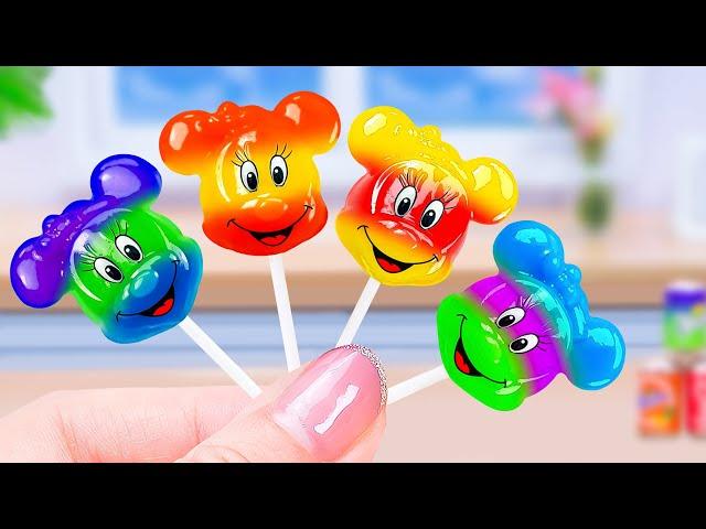 Cute Minnie Mouse Jelly  How To Make Honey Jelly  Miniature Jelly Making By Little Cakes Corner ️