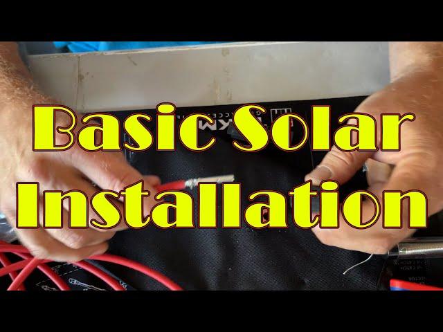 Wiring up a basic solar panel system using the Kohler enCube 1.8