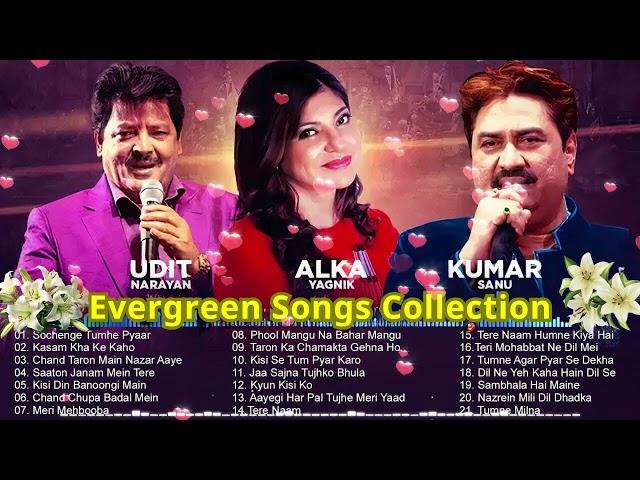 Best Of Alka YagnikKumar SanuUdit Narayan Awesome Duets SongsEvergreen 90's Love Hindi Songs