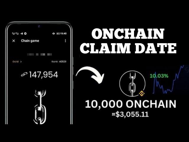 Onchain Airdrop Claim Date | Onchain Withdrawal Update