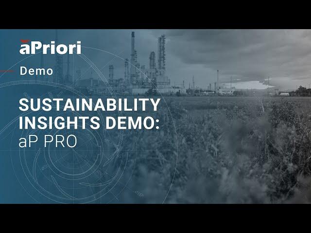 DEMO: Sustainability Insights Demo on aP Professional